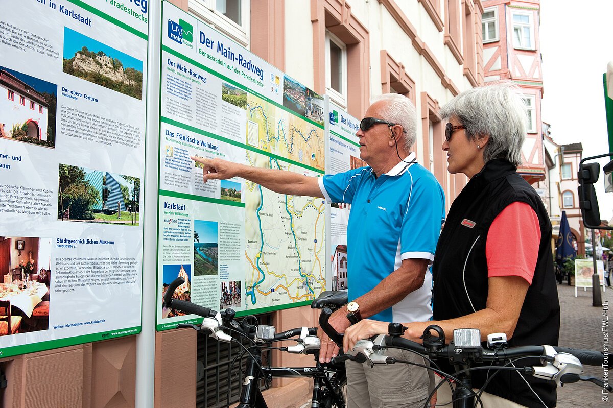 Infotafel Main-Radweg (Karlstadt, Fränkisches Weinland)